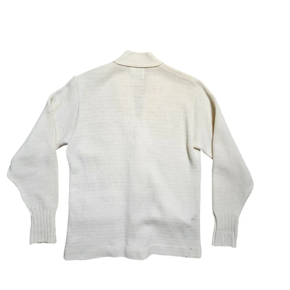 Vintage East-Tenn Orlon Acrylic Cardigan Sweater Mens S Button Up Grandpacore‎